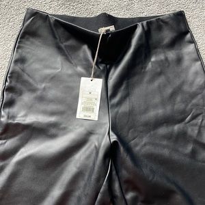 Brand new black faux leather leggings